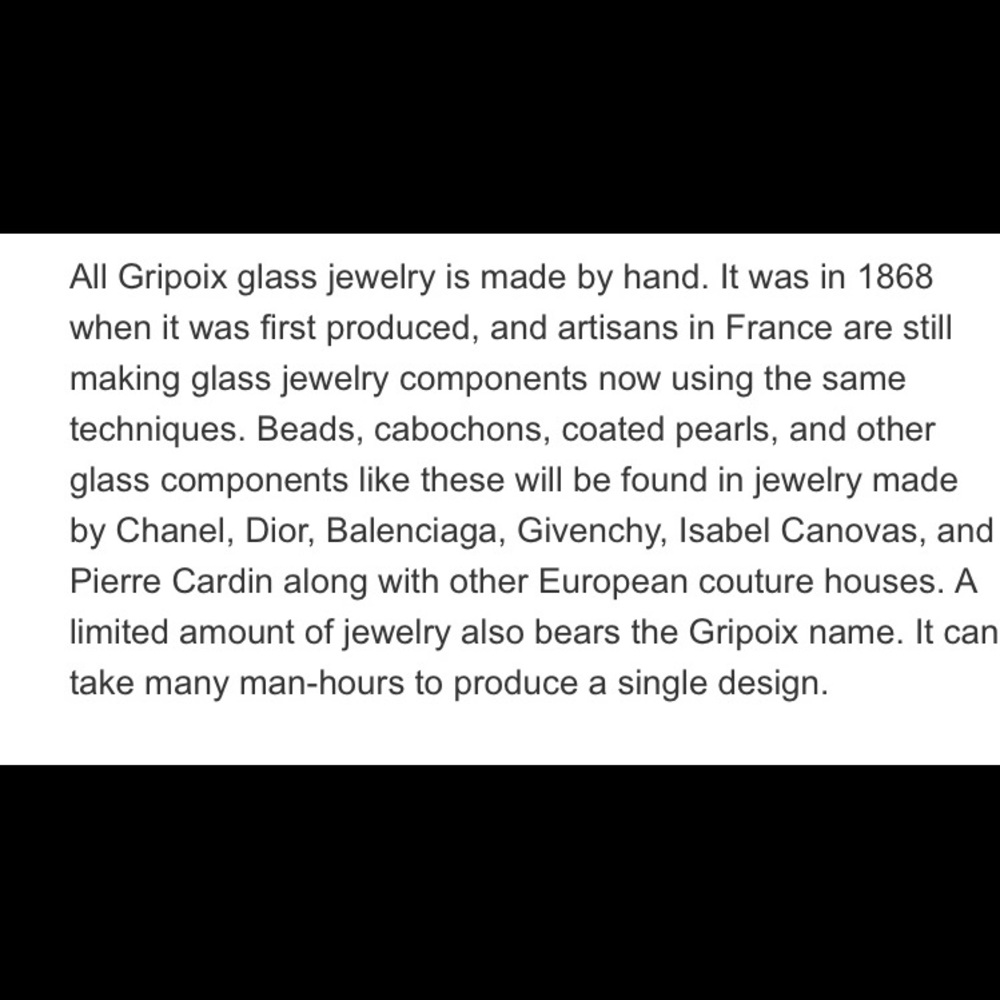 Chanel "Gripoix"Glass Vintage - Picture 2 of 14